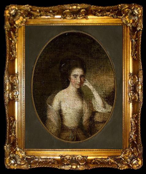 framed  Leonor de Almeida Portugal Self portrait, ta009-2